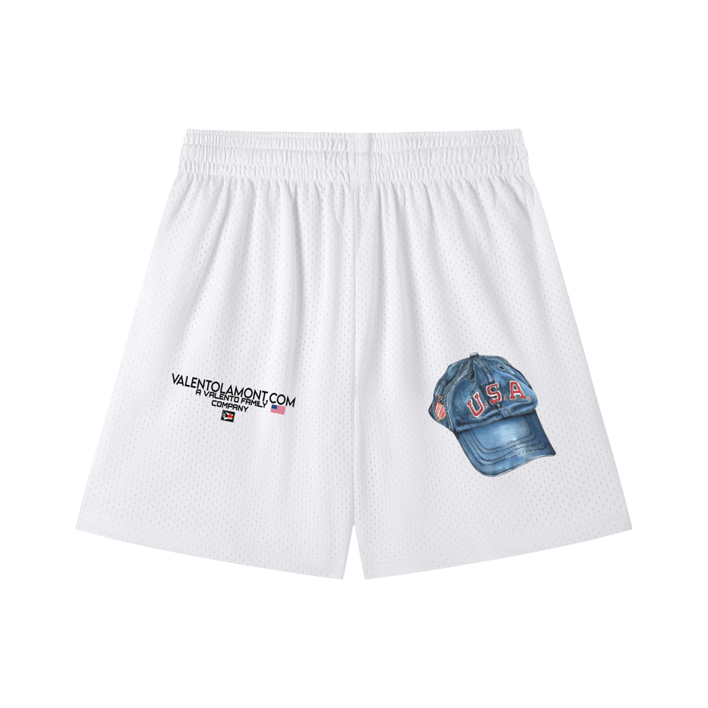 Mesh Drawstring Shorts