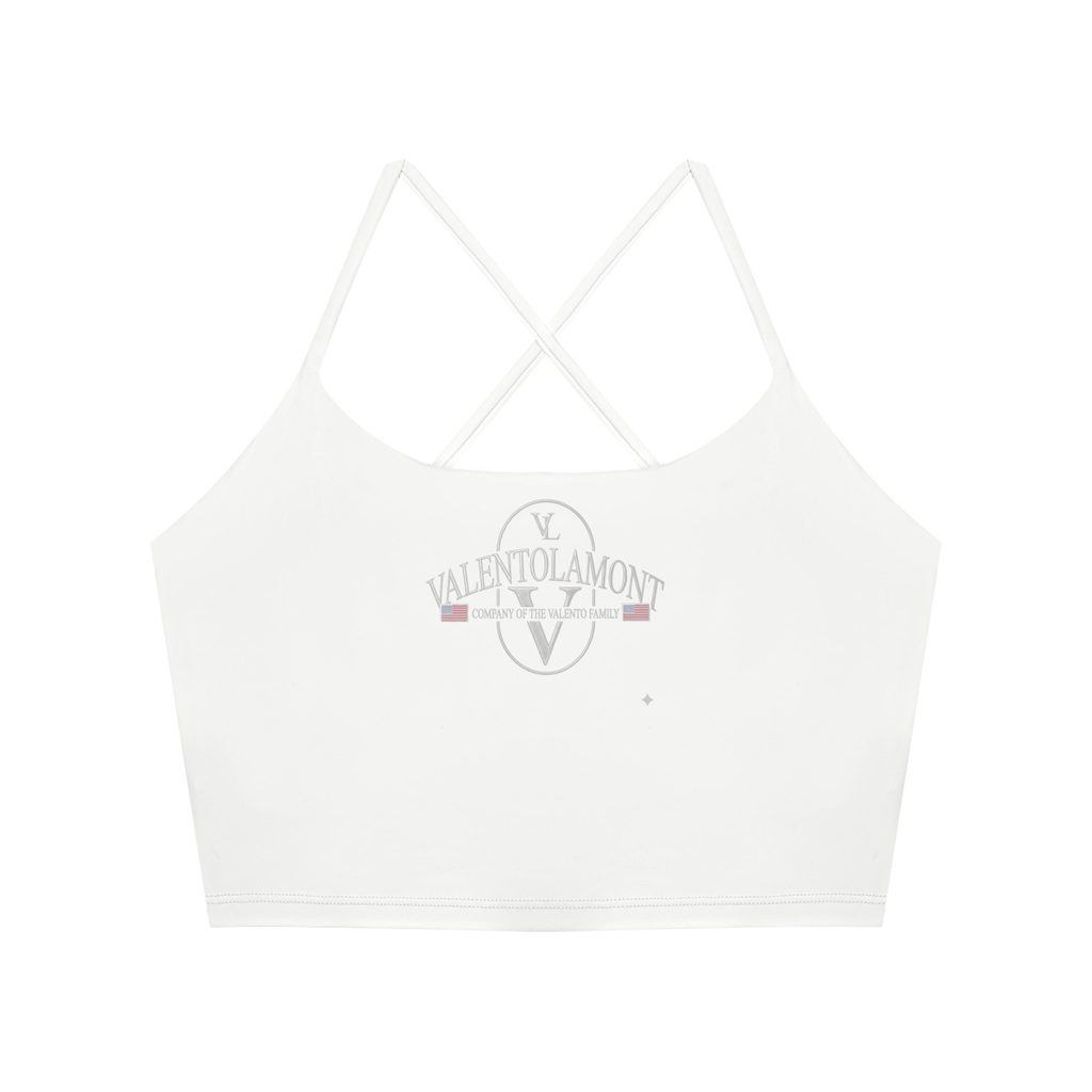 Women's Ruched Cropped Yoga Tank Top