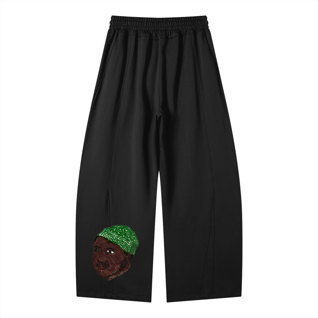 Heavyweight Wide Leg Panel Sweatpants