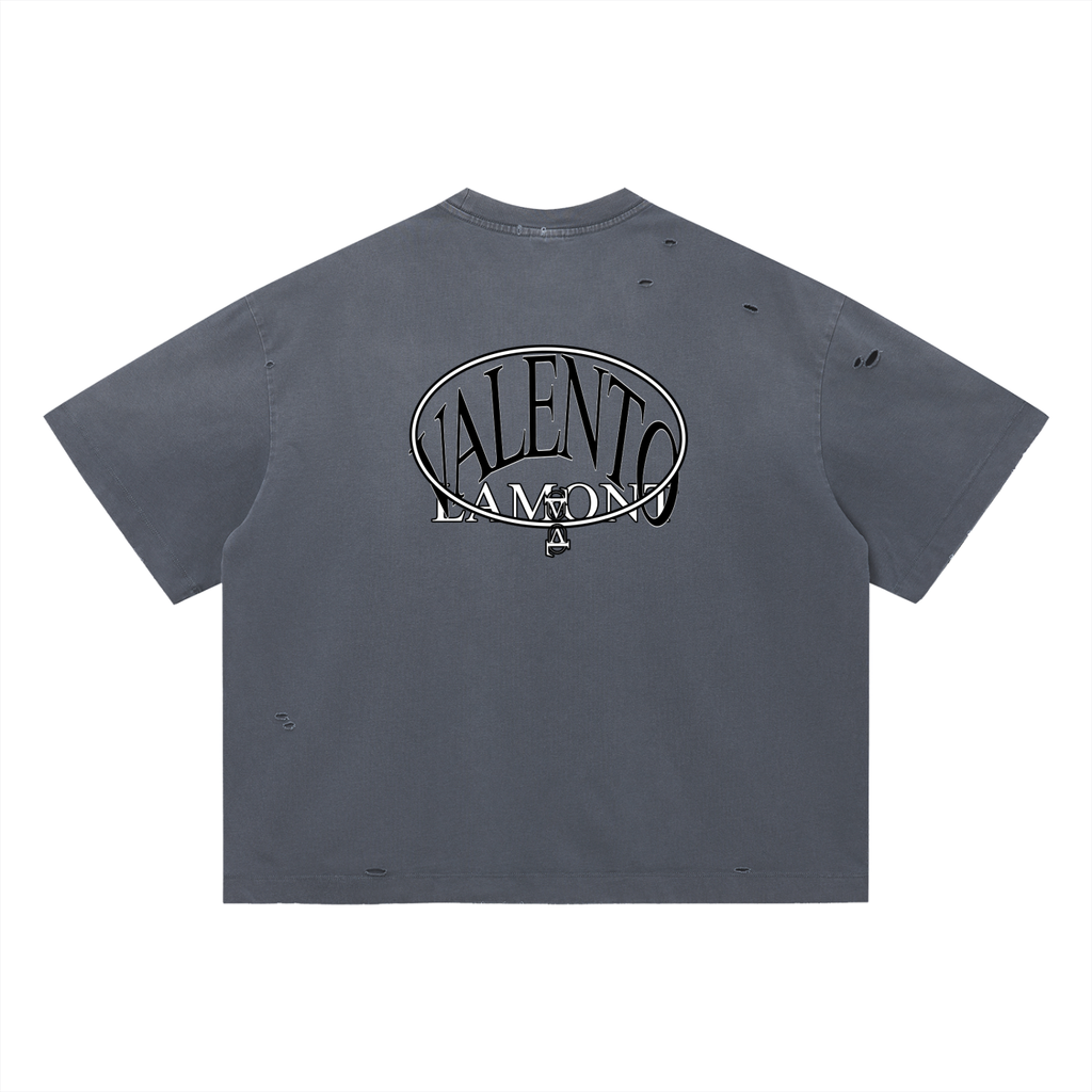 Vintage Washed Distressed Boxy Oversized T-Shirt