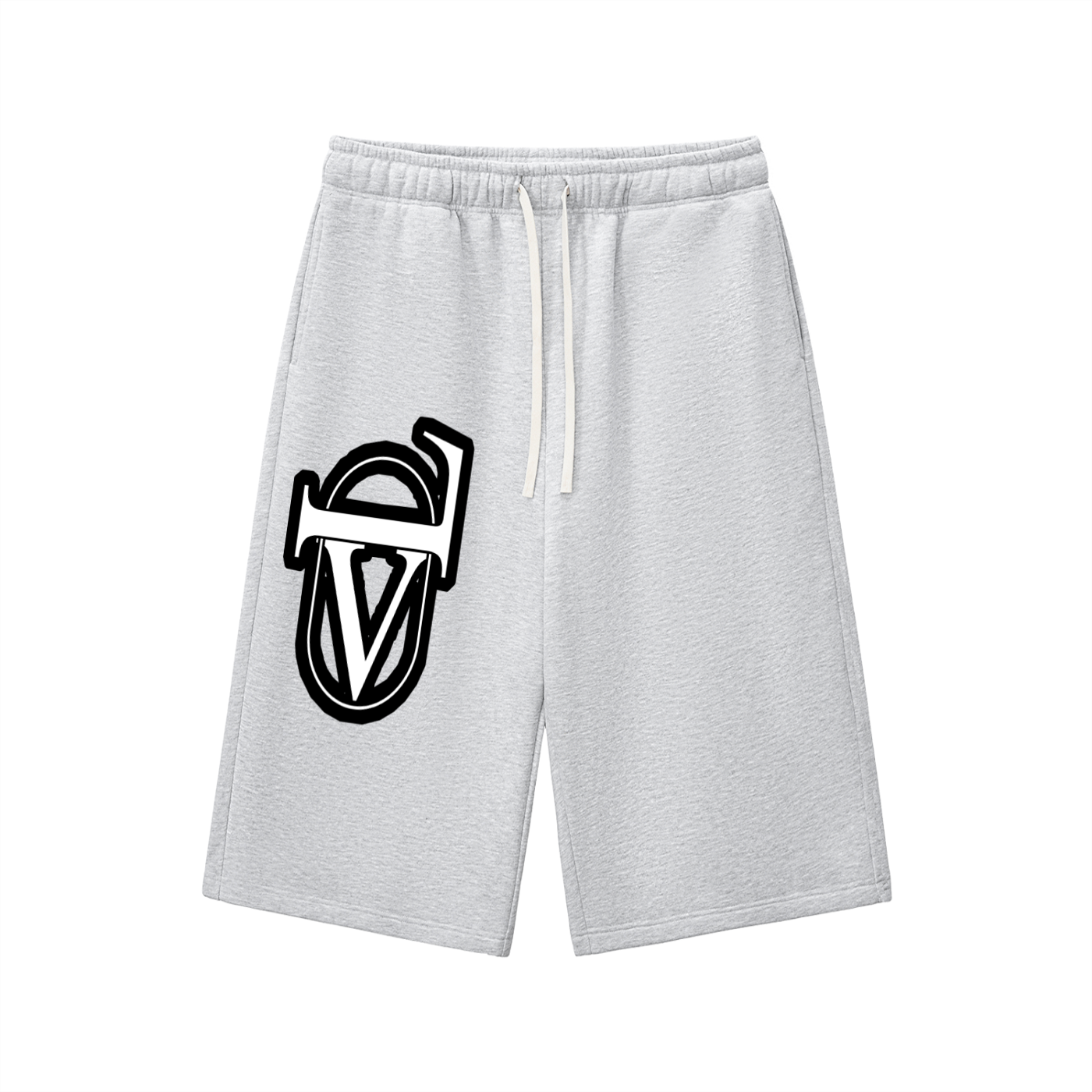 Relaxed Drawstring Three-quarter Sweatpants