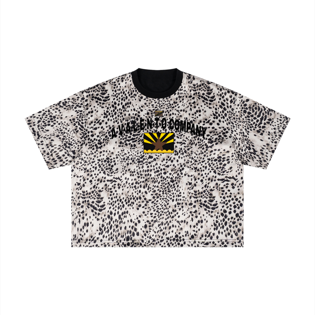 Unisex Leopard Print Boxy T-Shirt