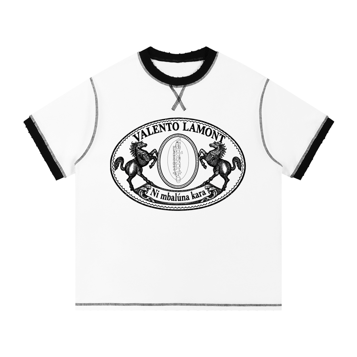 Unisex Contrast-Stitched Ringer T-Shirt
