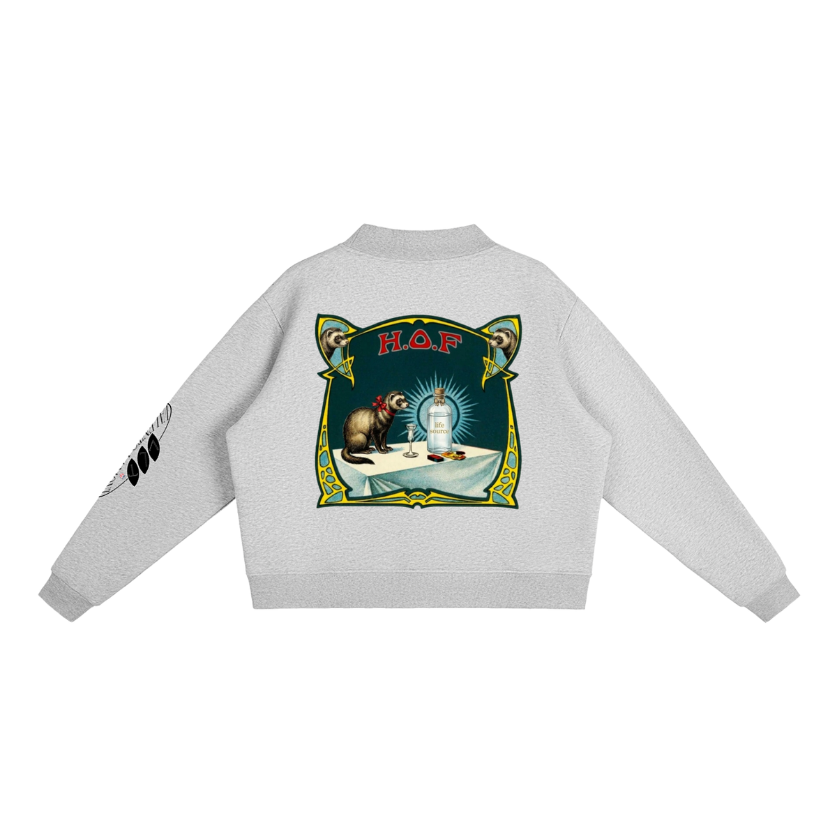 Essential Fleece Mock-Neck Crew Sweatshirt
