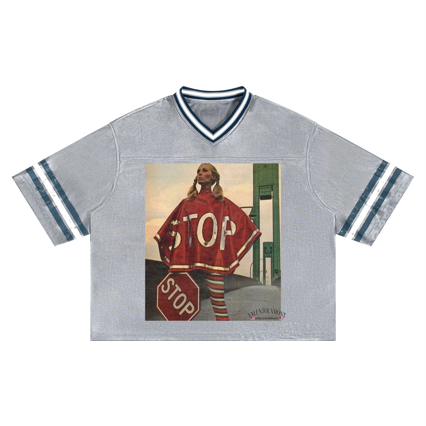 Unisex Boxy Striped Soccer Jersey