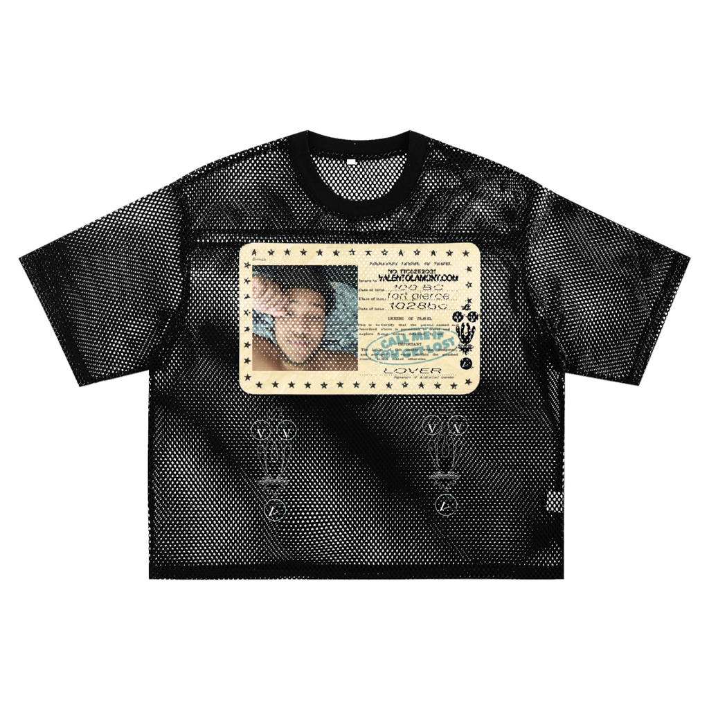 See-through Boxy Net T-shirt