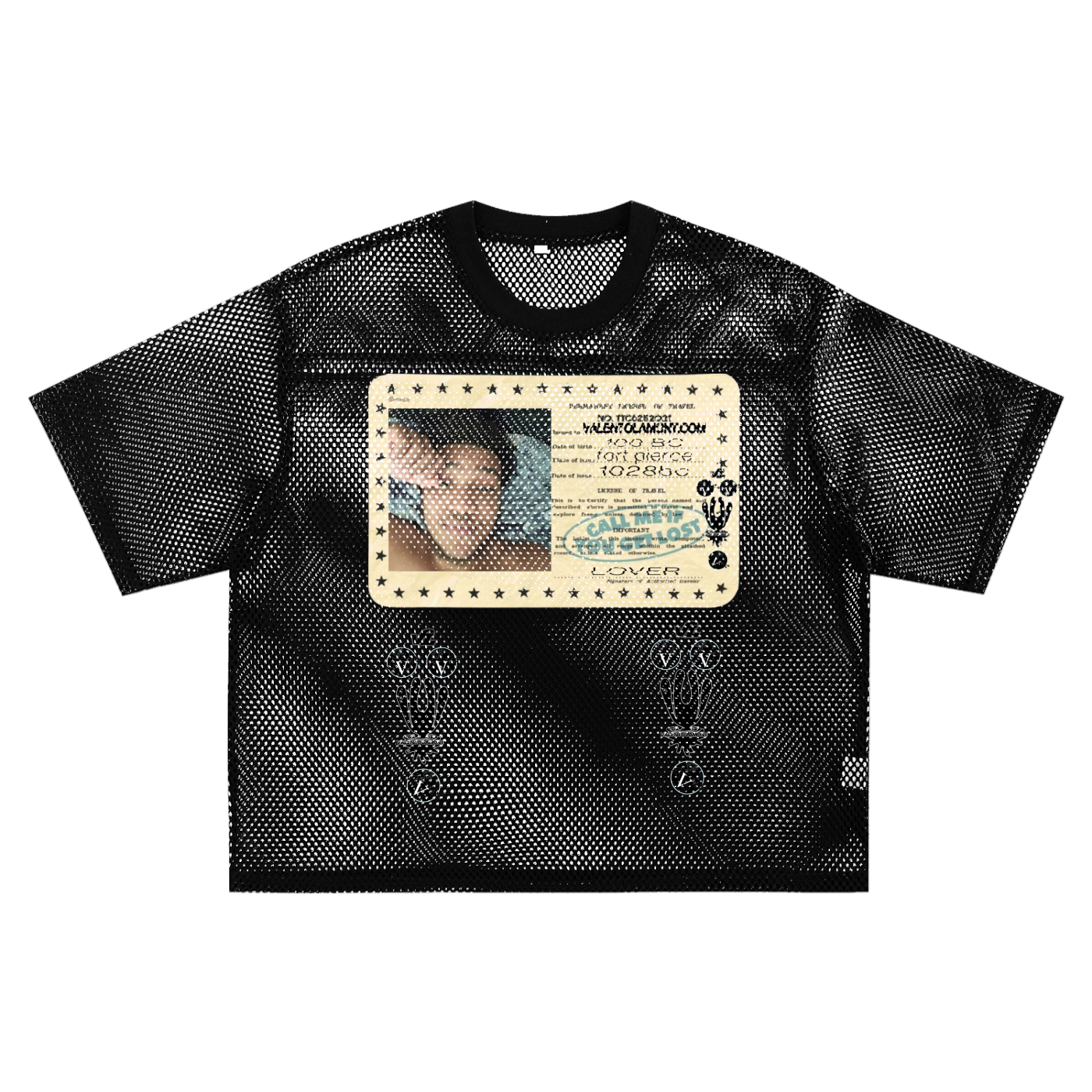 See-through Boxy Net T-shirt