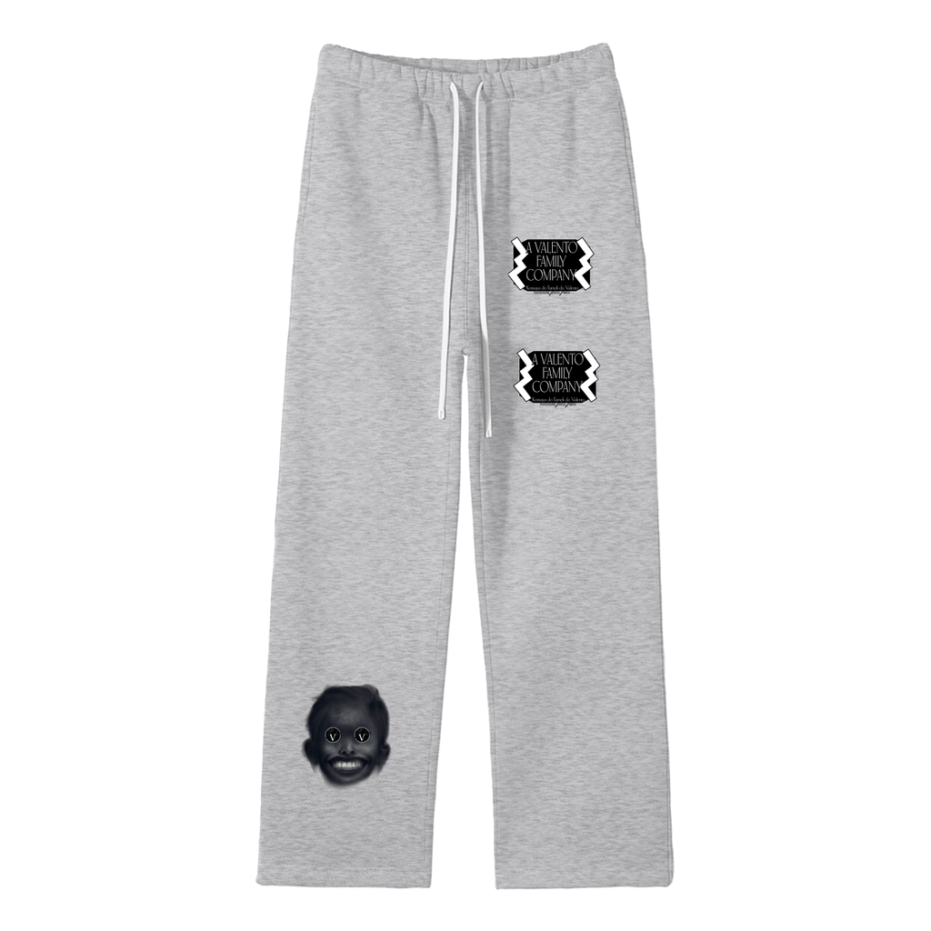 Unisex Solid Color Fleece Straight Leg Pants