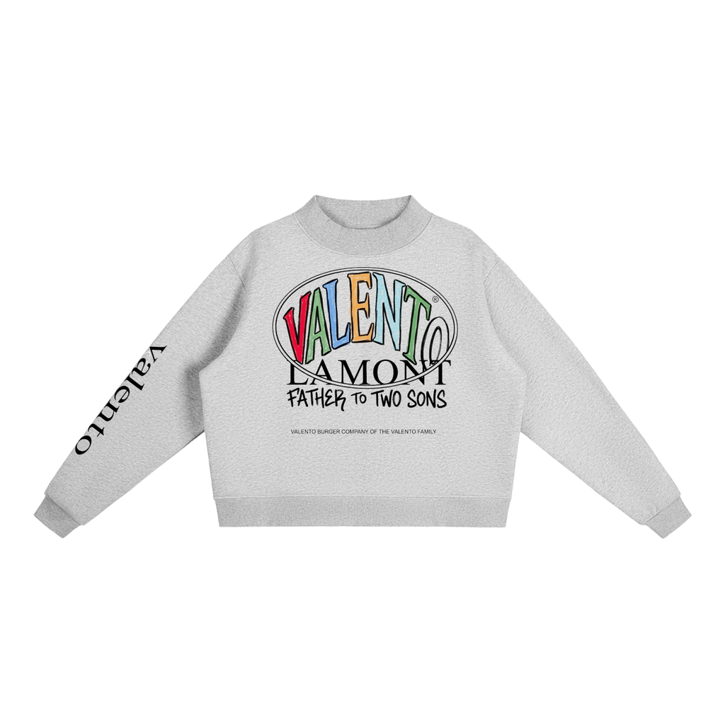 Essential Fleece Mock-Neck Crew Sweatshirt