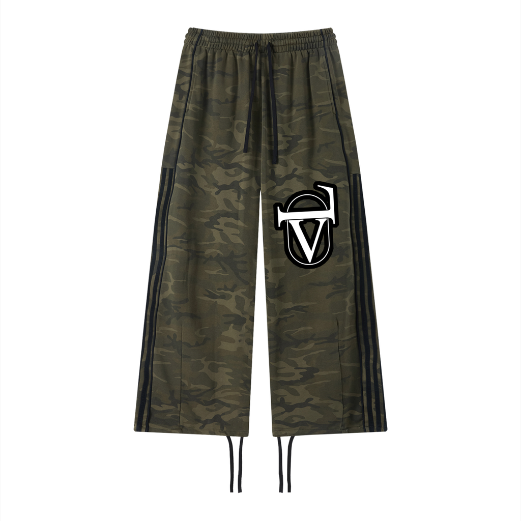 Unisex Camo Wide Leg Sweatpants