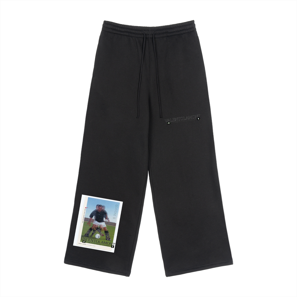 Fleece Drawstring Straight-Leg Sweatpants