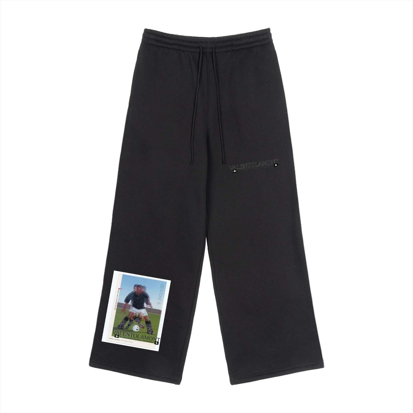 Fleece Drawstring Straight-Leg Sweatpants