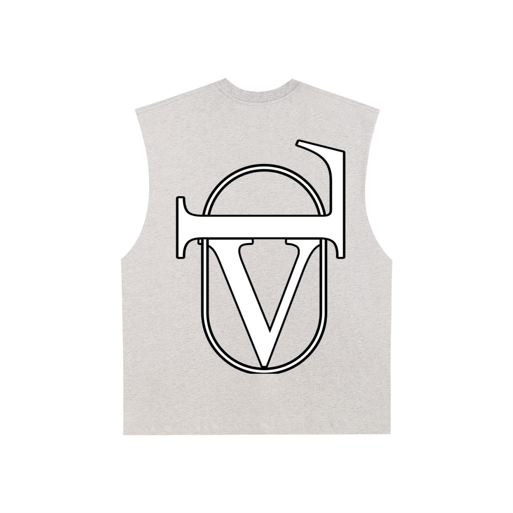 Raw Edge Cotton Tank Top