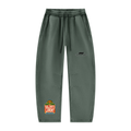 Unisex Vintage Wash Barrel Leg Fleece Sweatpants