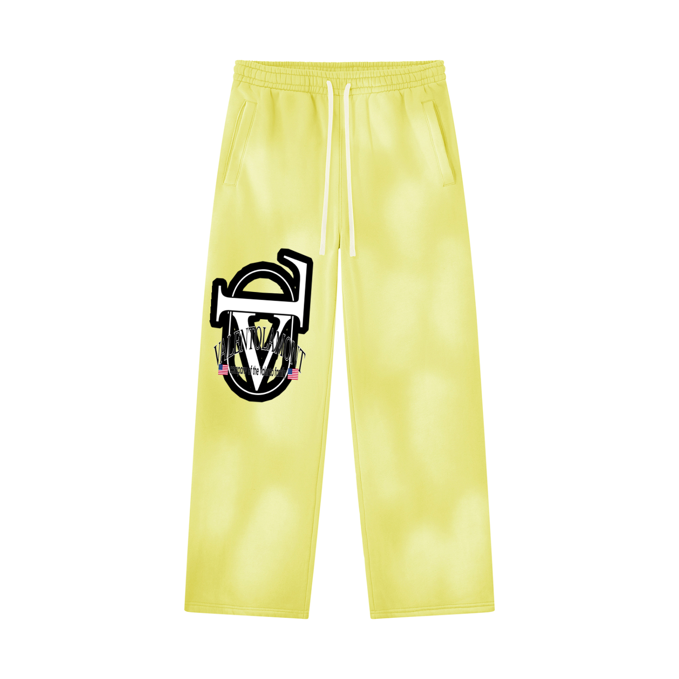 Unisex Sunfade Wide Leg Fleece Sweatpants