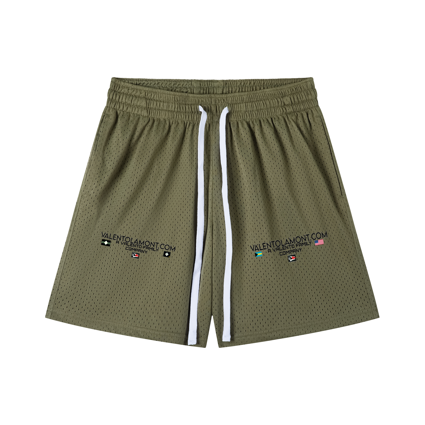 Mesh Drawstring Shorts