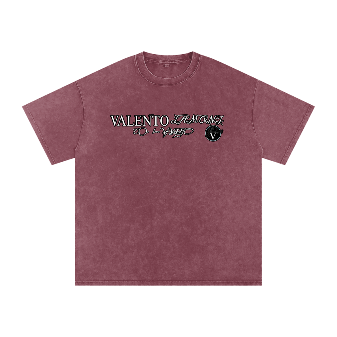 Snow Washed Oversized Cotton T-Shirt