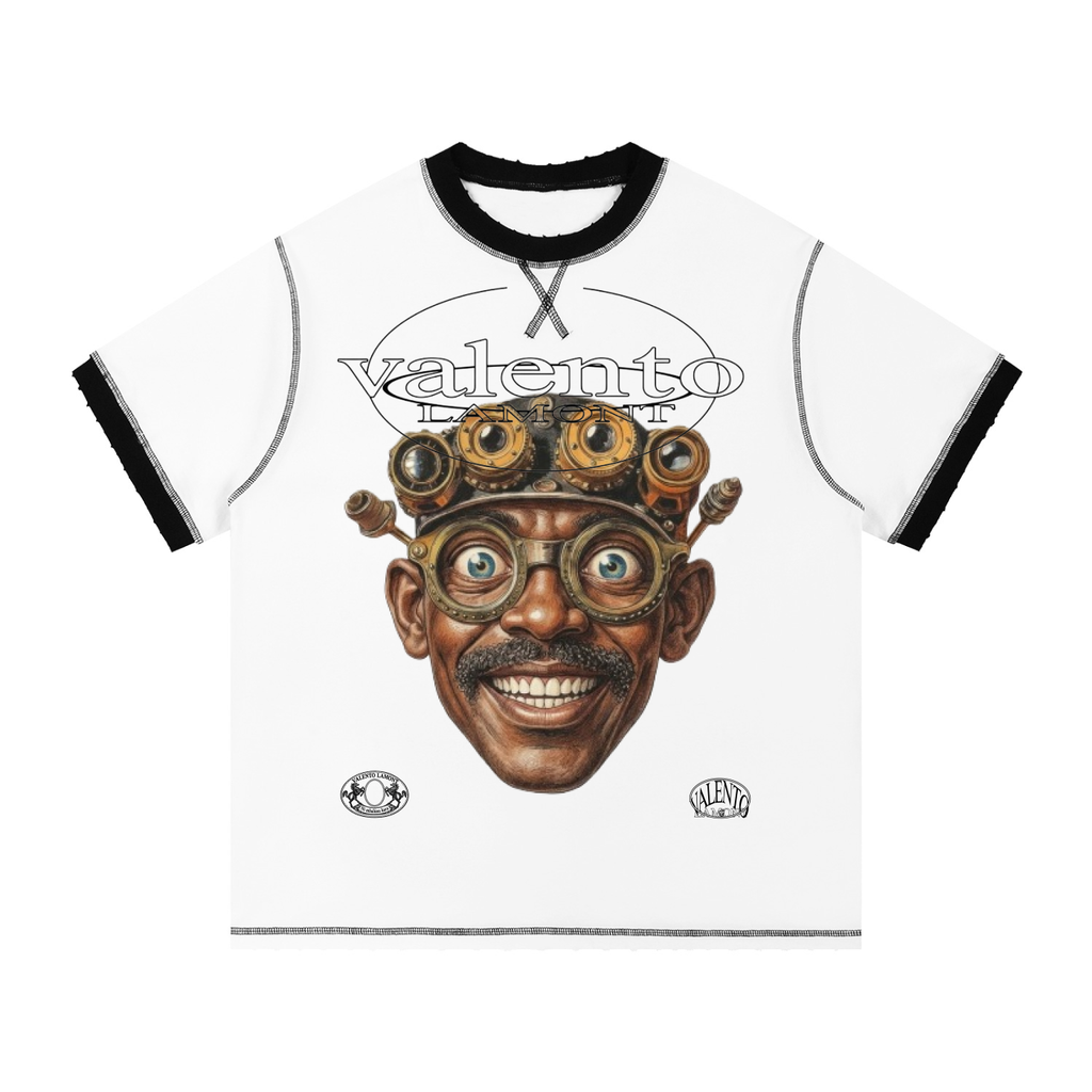 V Contrast-Stitched Ringer T-Shirt
