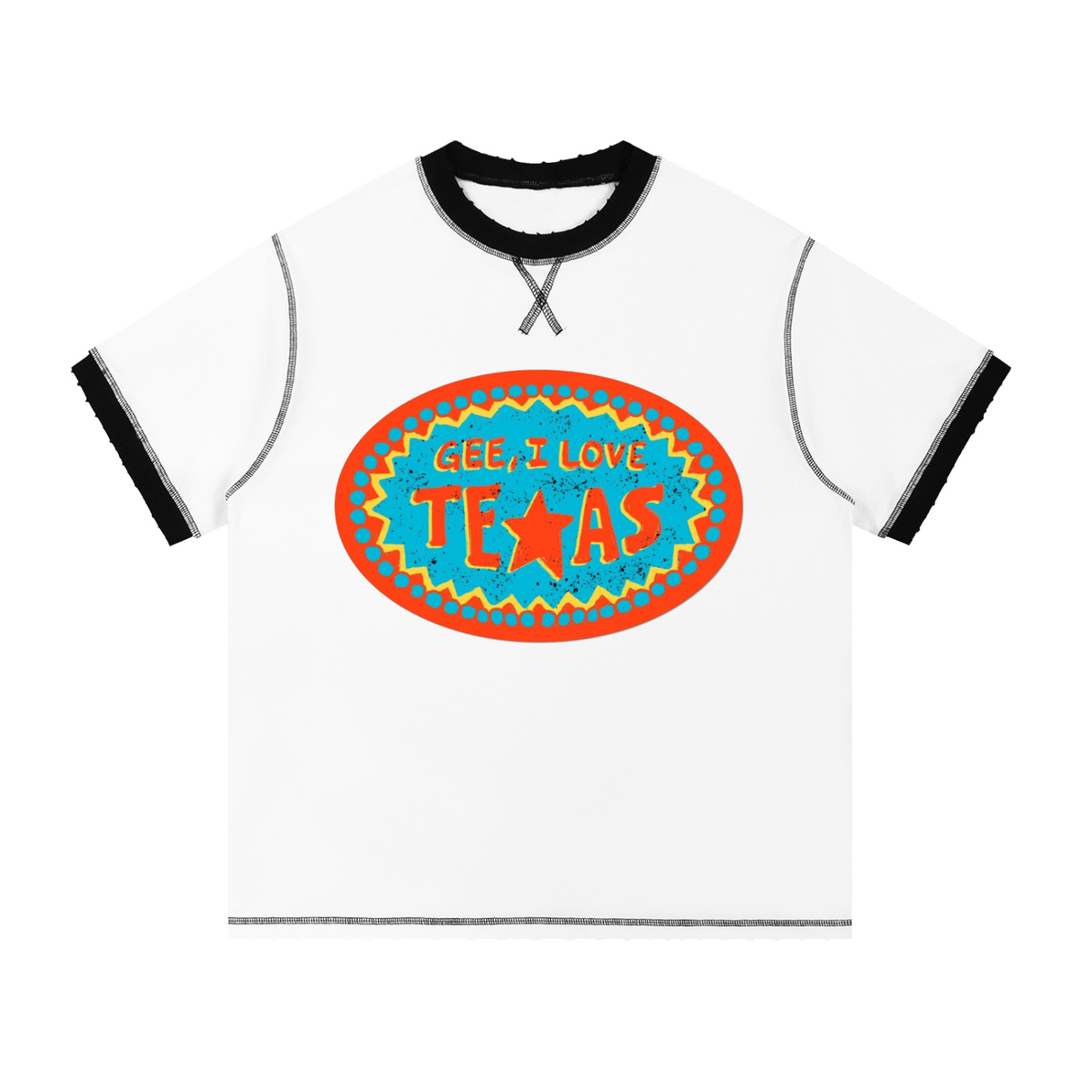 Unisex Contrast-Stitched Ringer T-Shirt