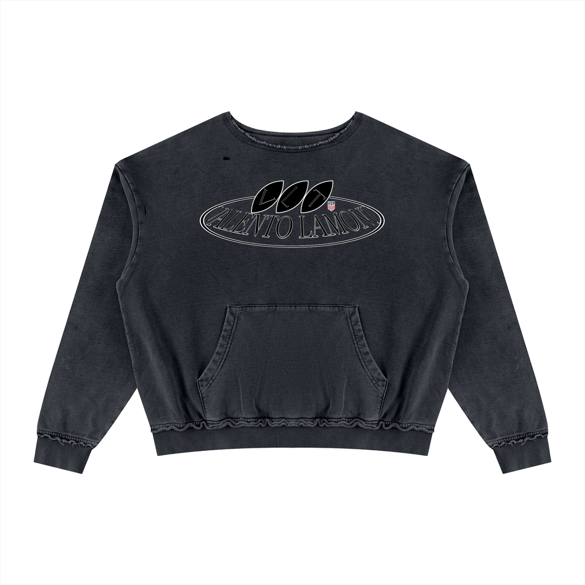 Unisex Raw Edge Crewneck Sweatshirt