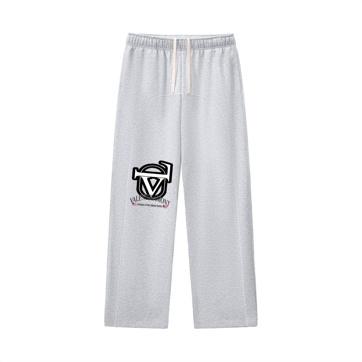 Contrast-Stitched Fleece Sweatpants