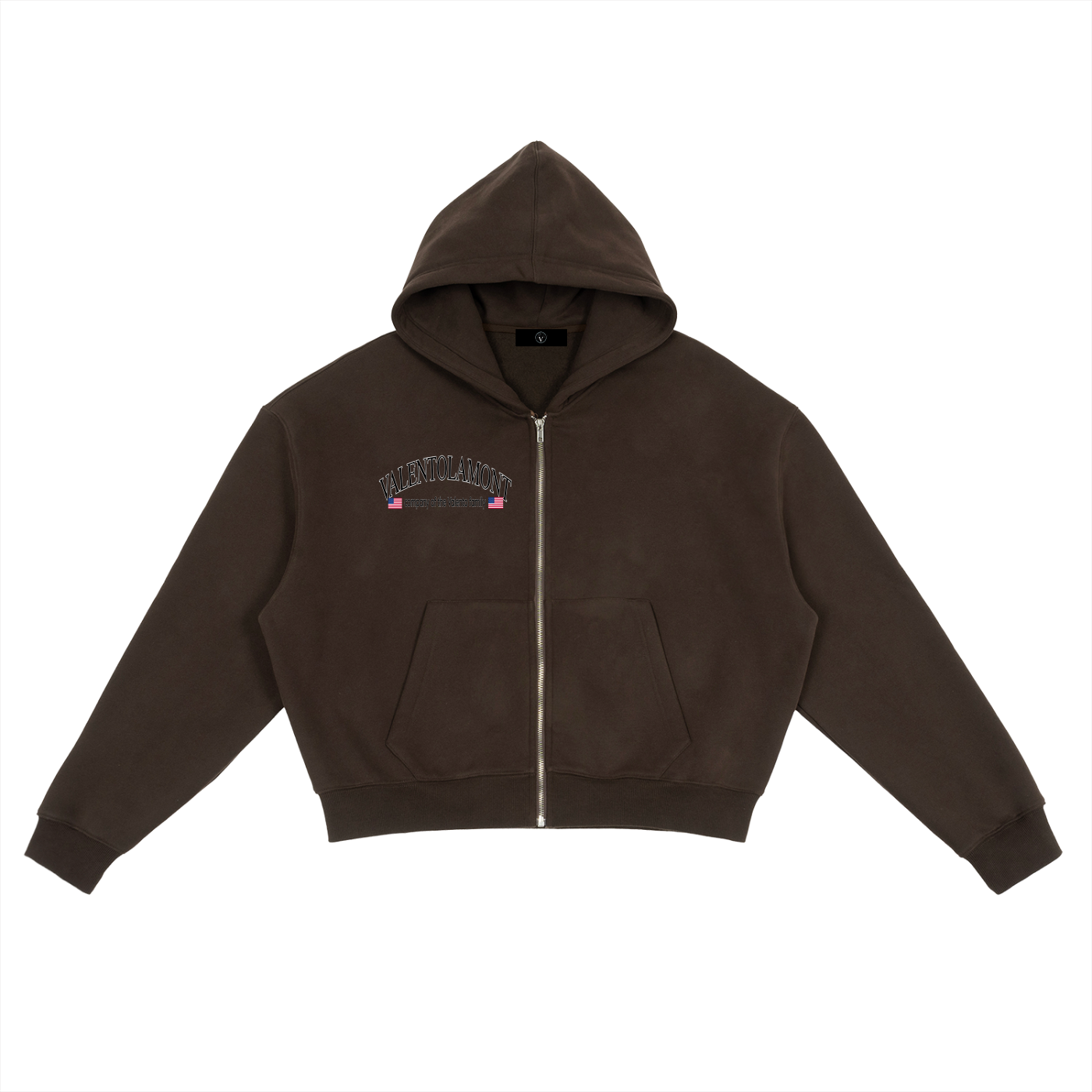 Fleece Zip-Up Boxy Hoodie