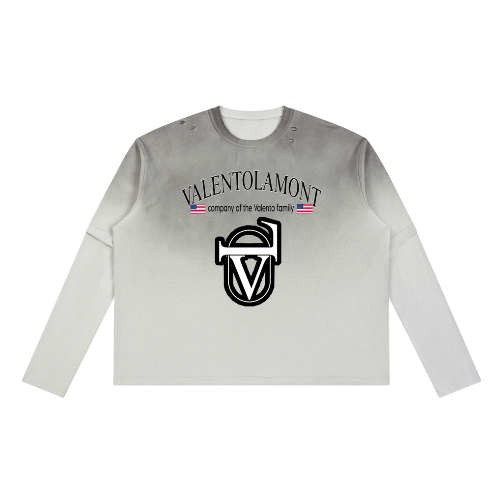 Unisex Vintage Wash Layered T-Shirt
