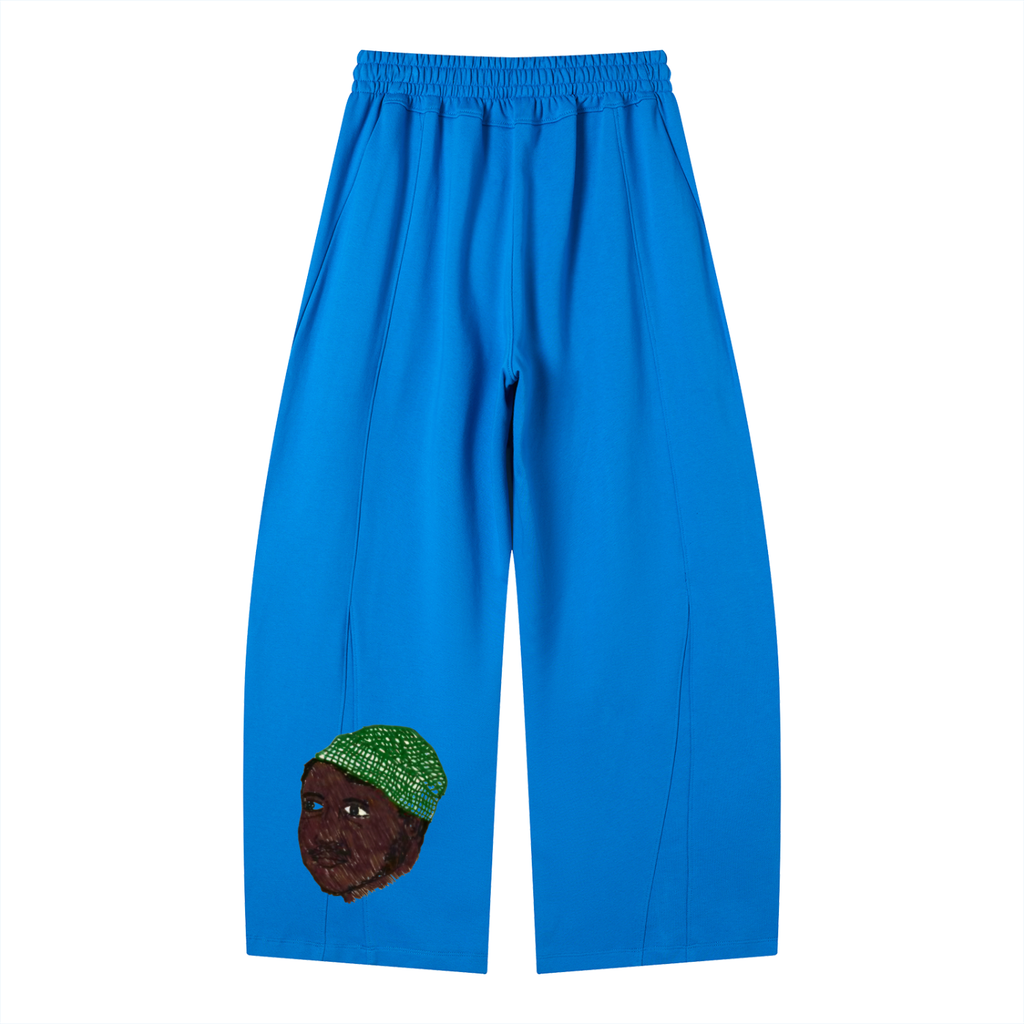 Heavyweight Wide Leg Panel Sweatpants