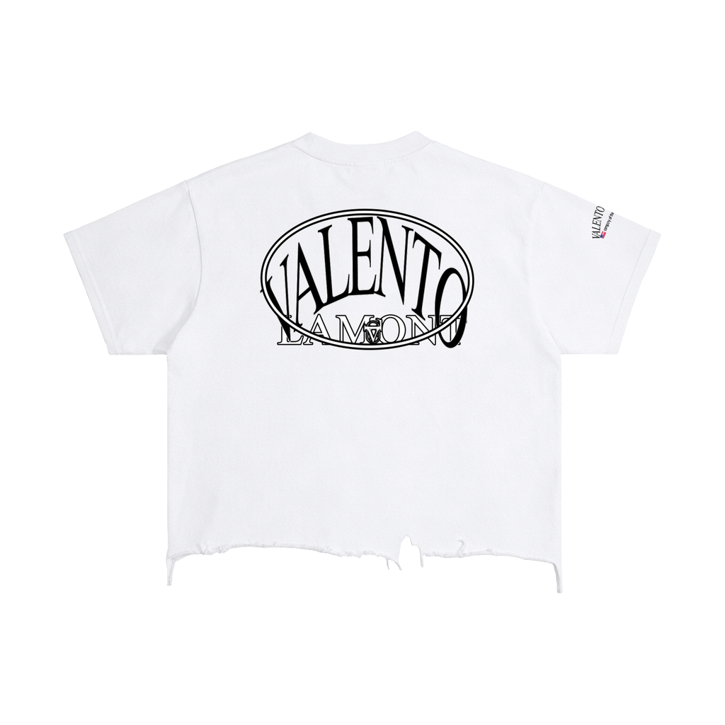 Vintage Wash Boxy Distressed Hem T-Shirt