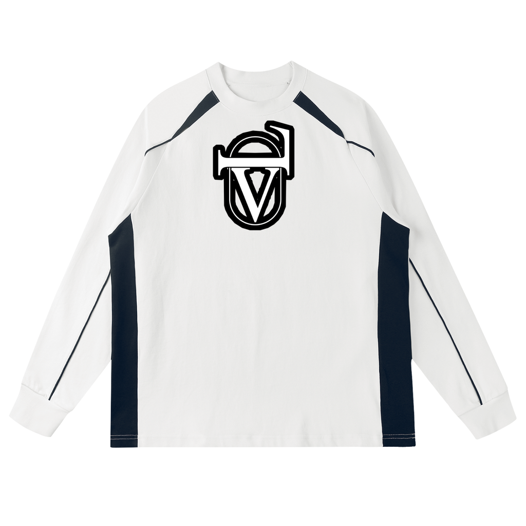Contrast Panel Raglan Sweatshirt