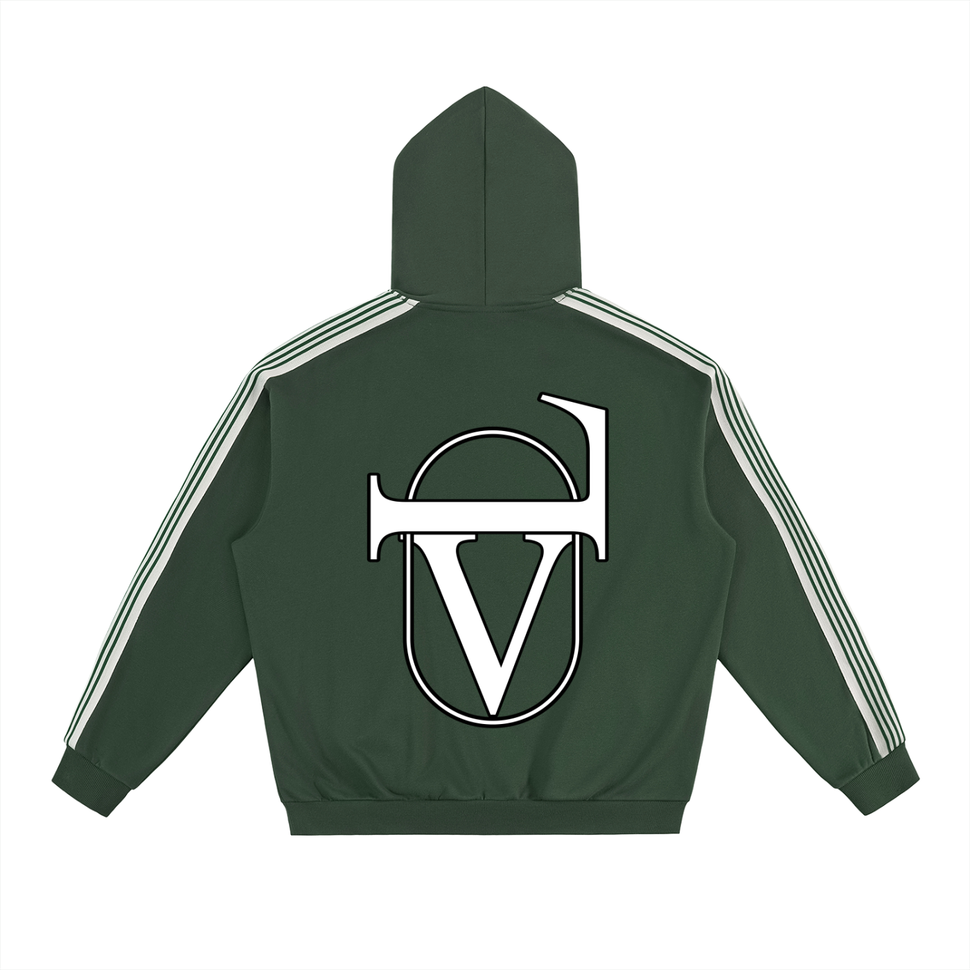 Side Stripe Drop-Shoulder Hoodie