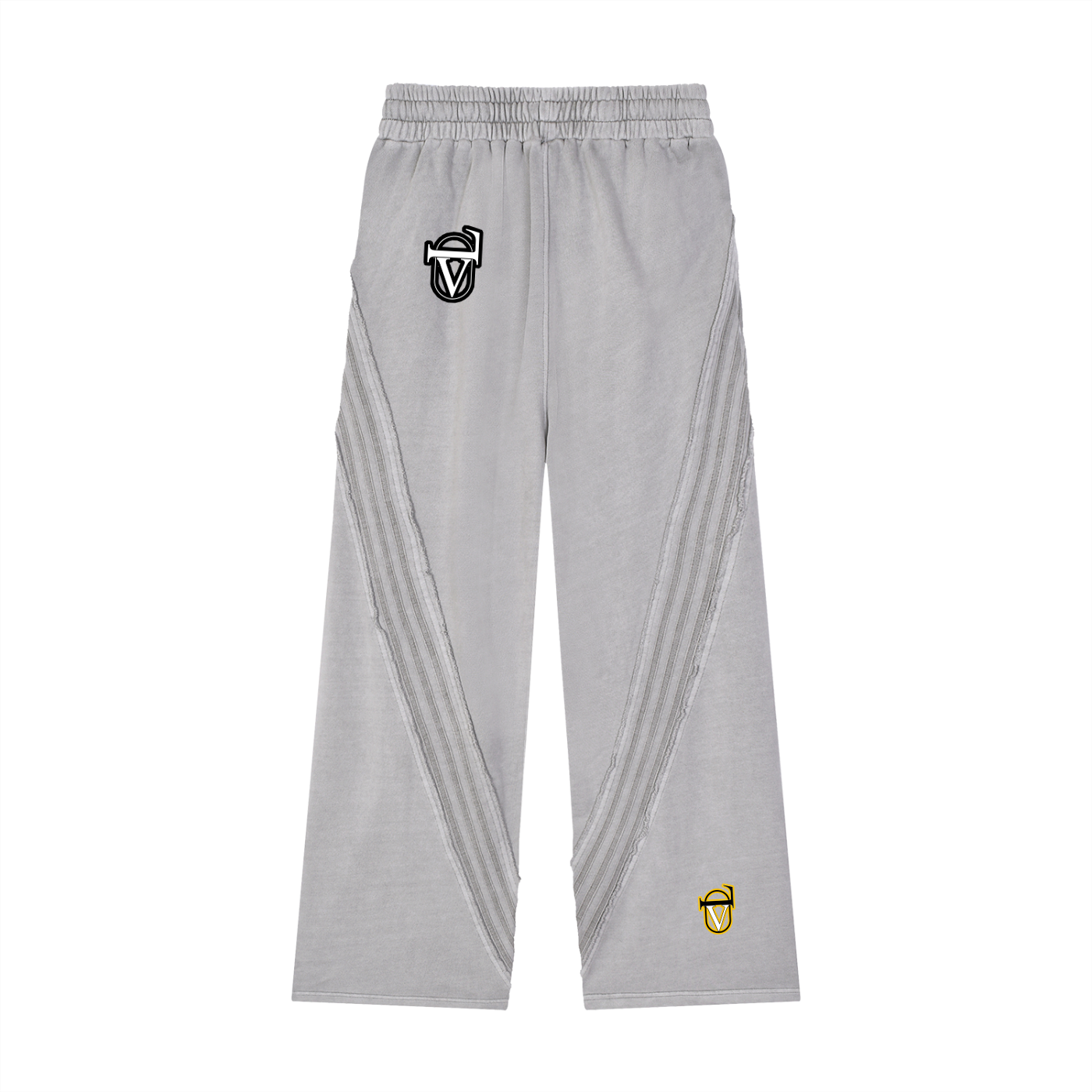 Snow Washed Tape Raw Edge Sweatpants