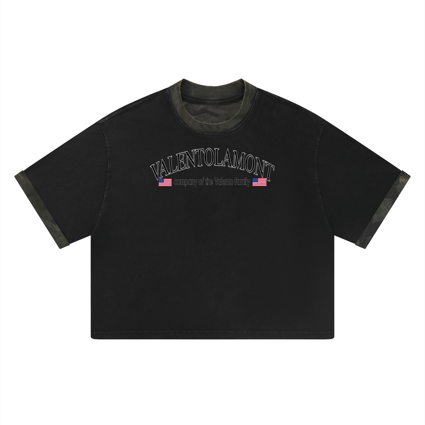 Unisex Mineral Washed Boxy Panel T-Shirt