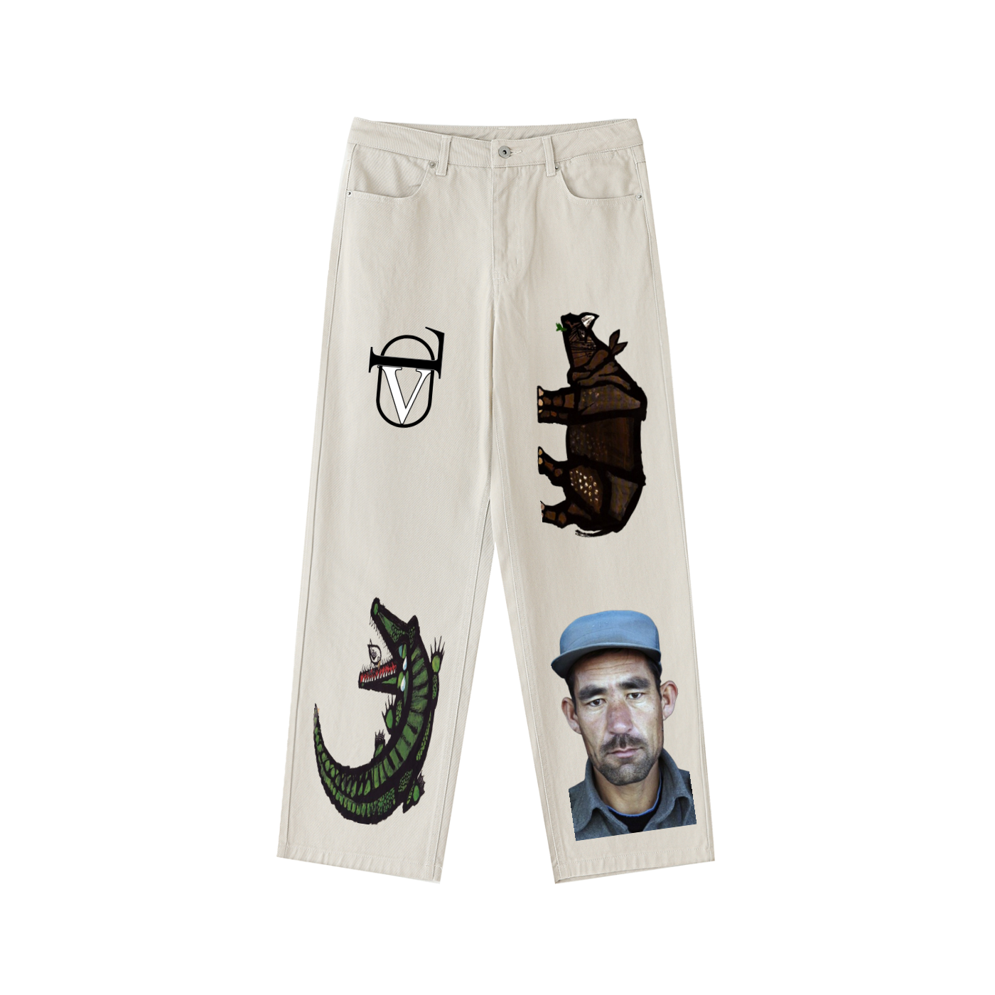 Heavyweight Cotton Straight-Leg Pants