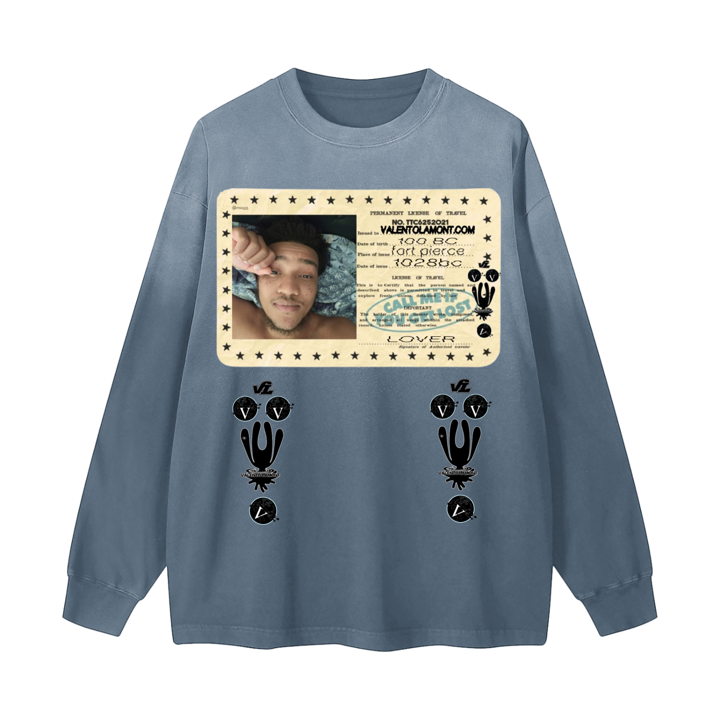 Gradient Vintage Washed Long Sleeve Tee - 270 GSM