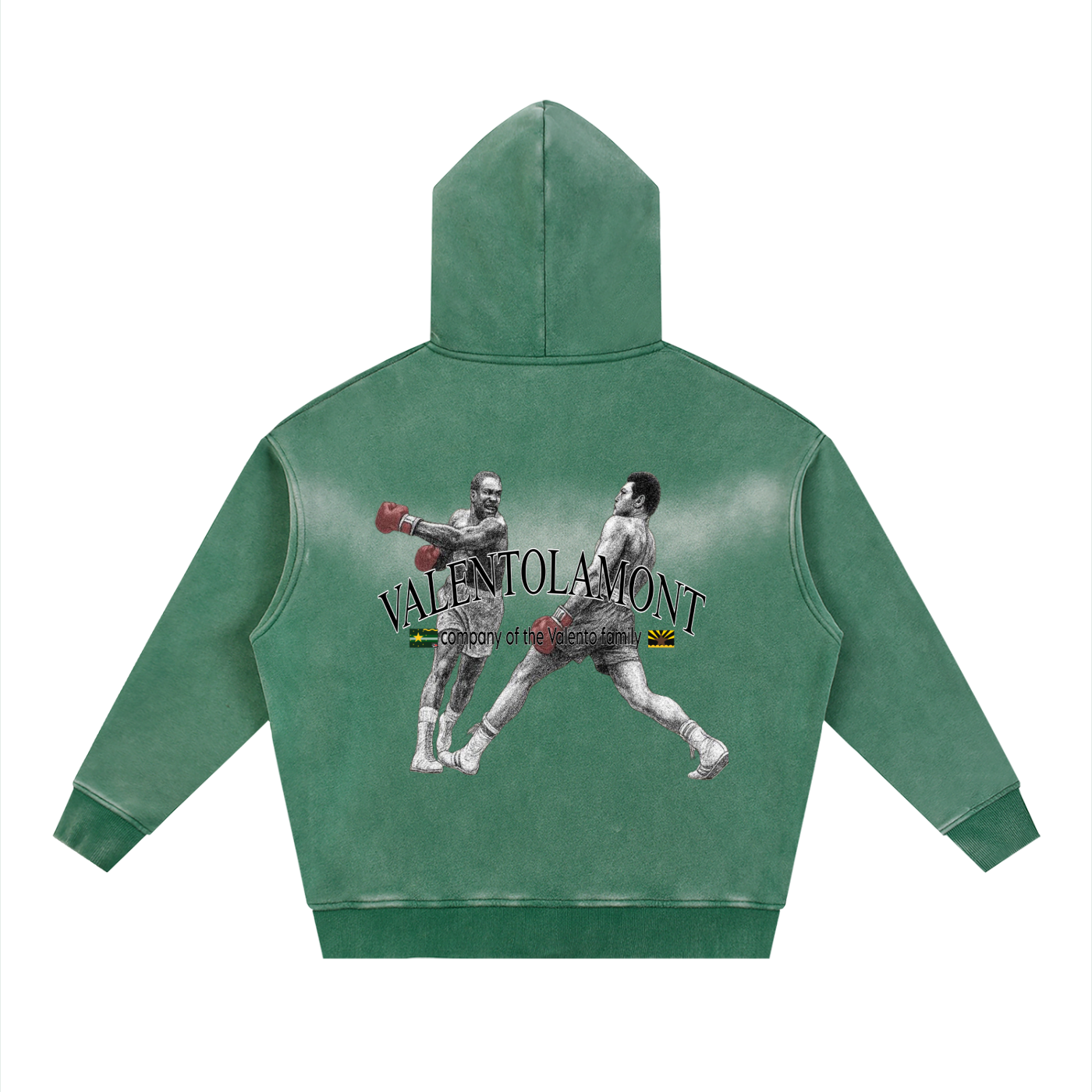 Sunfade Two-way Zipper Boxy Fleece Hoodie