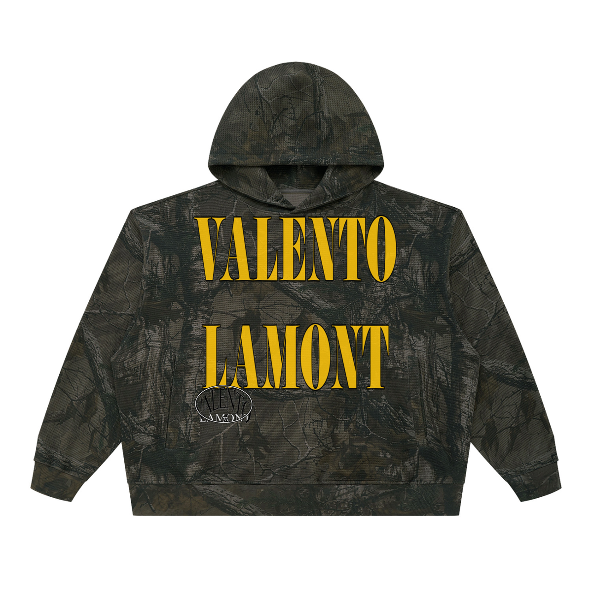 Unisex Waffle Tree Camo Boxy Hoodie