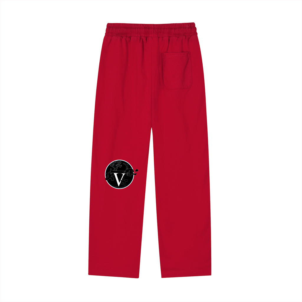 Reflection Striped Straight-Leg Sweatpants