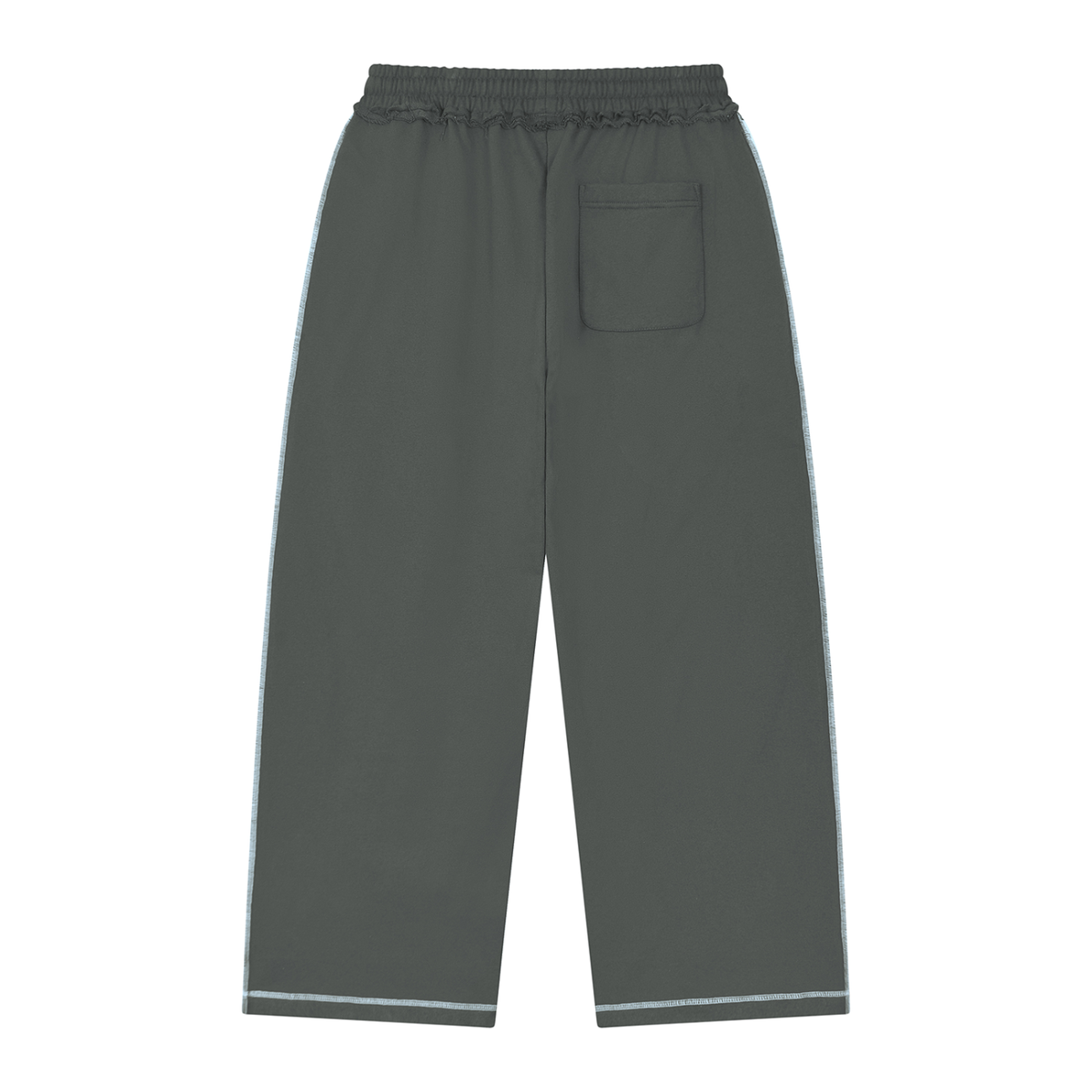 V Raw Edge Topstitch Sweatpants