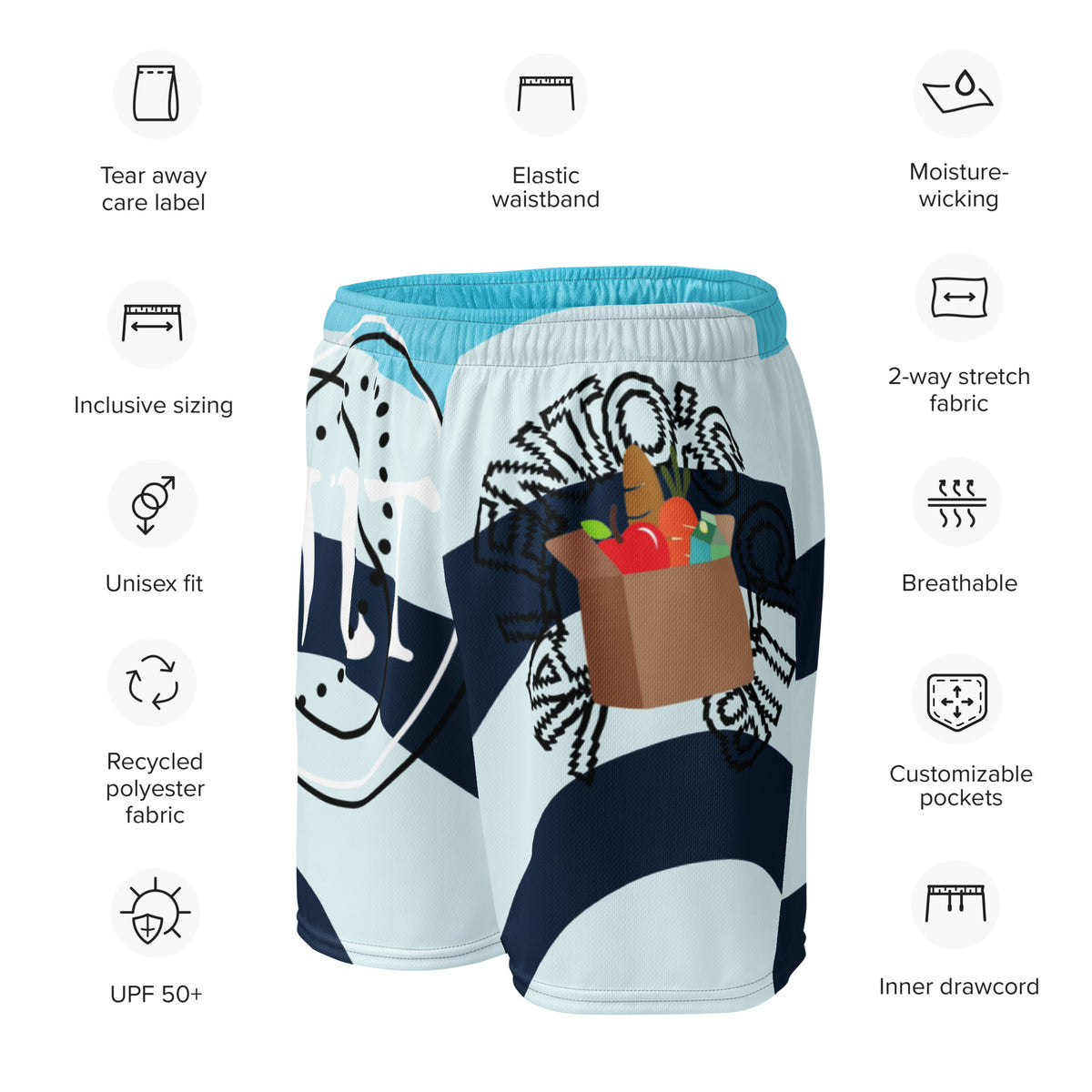 Unisex mesh shorts