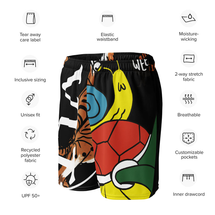 Unisex mesh shorts