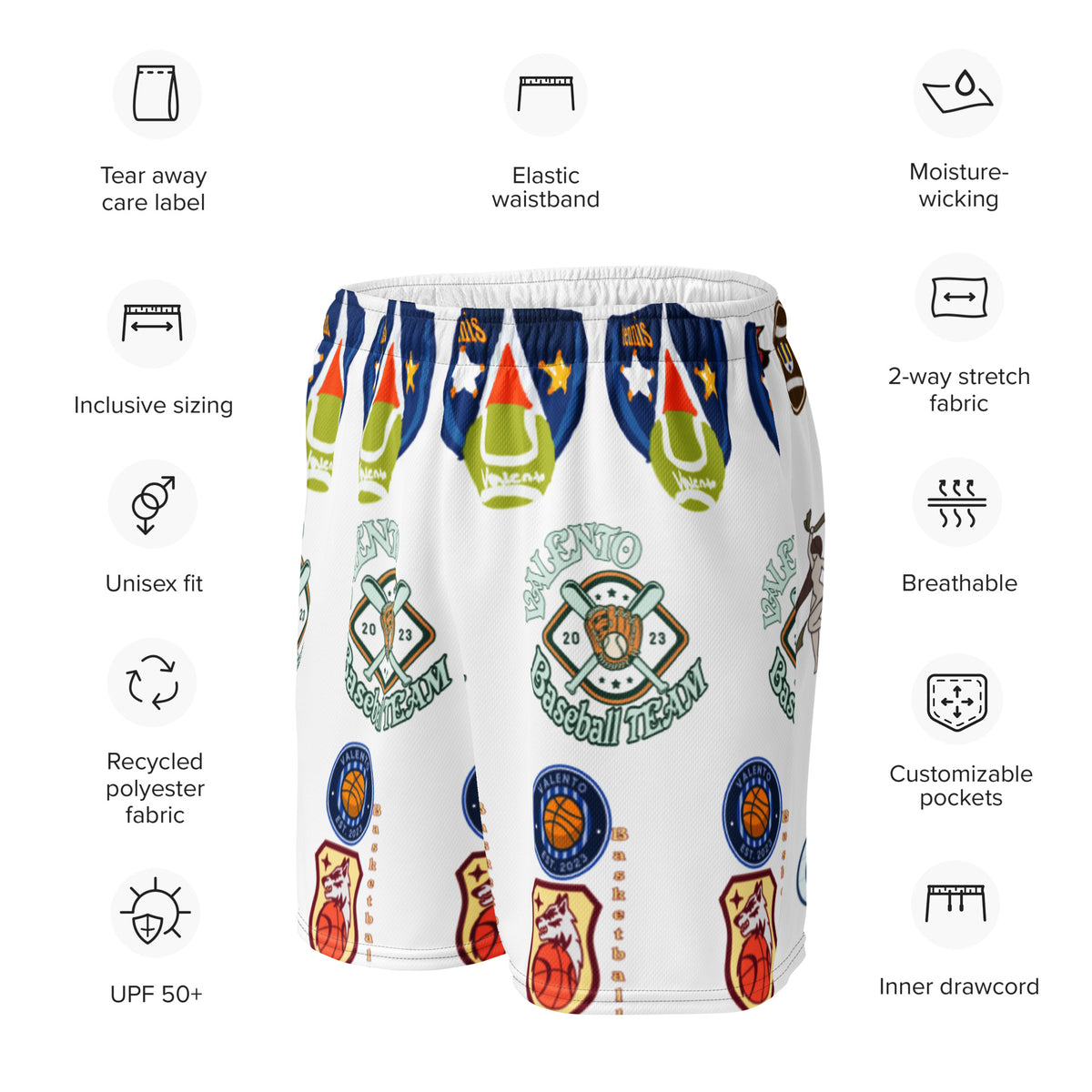 Unisex mesh shorts