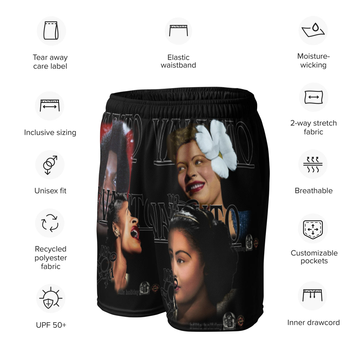 Unisex mesh shorts