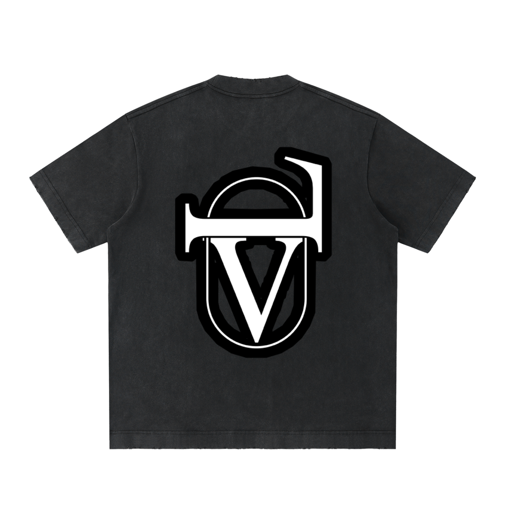 Heavyweight Vintage Washed Frayed T-Shirt