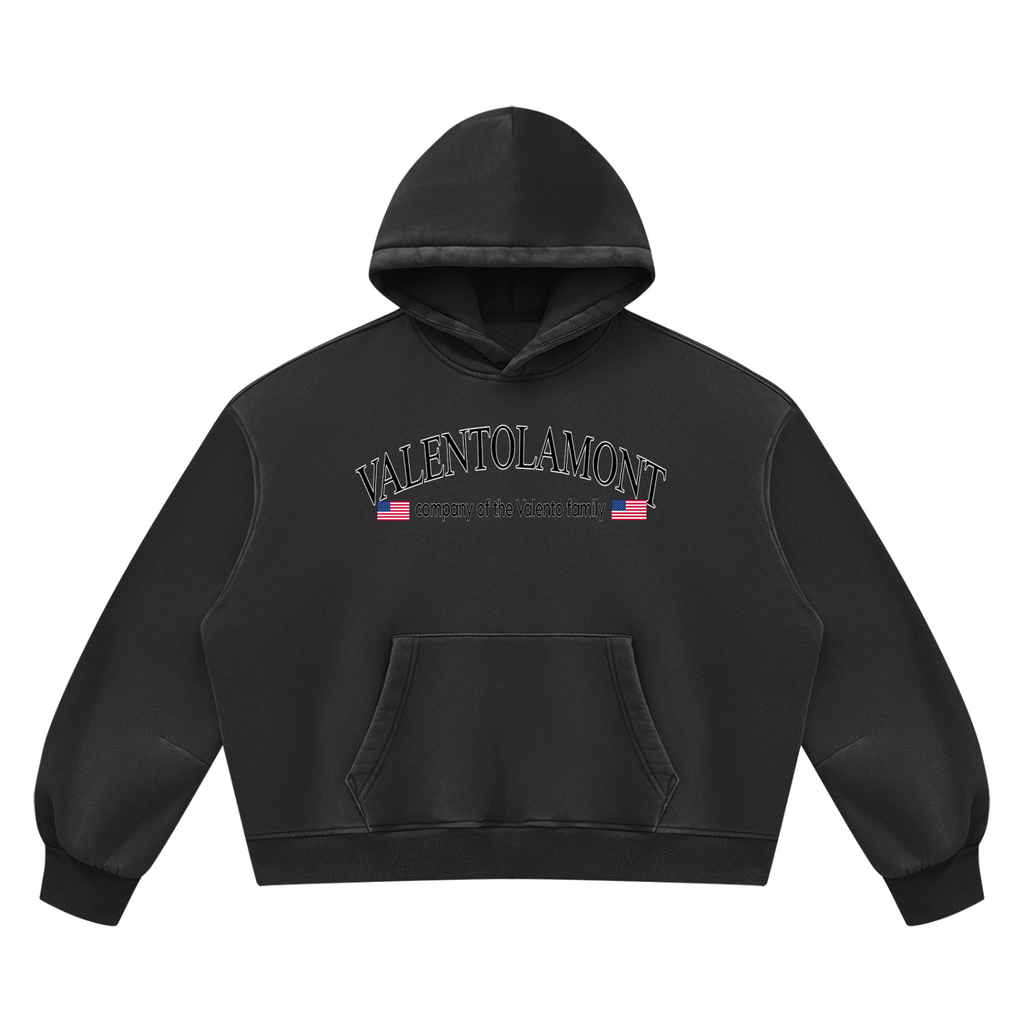 V Wash Boxy Fleece Hoodie