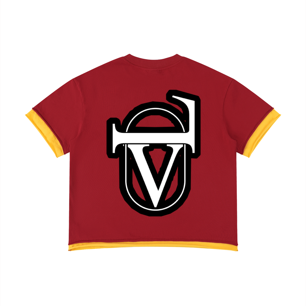 Unisex Boxy Color Block T-Shirt