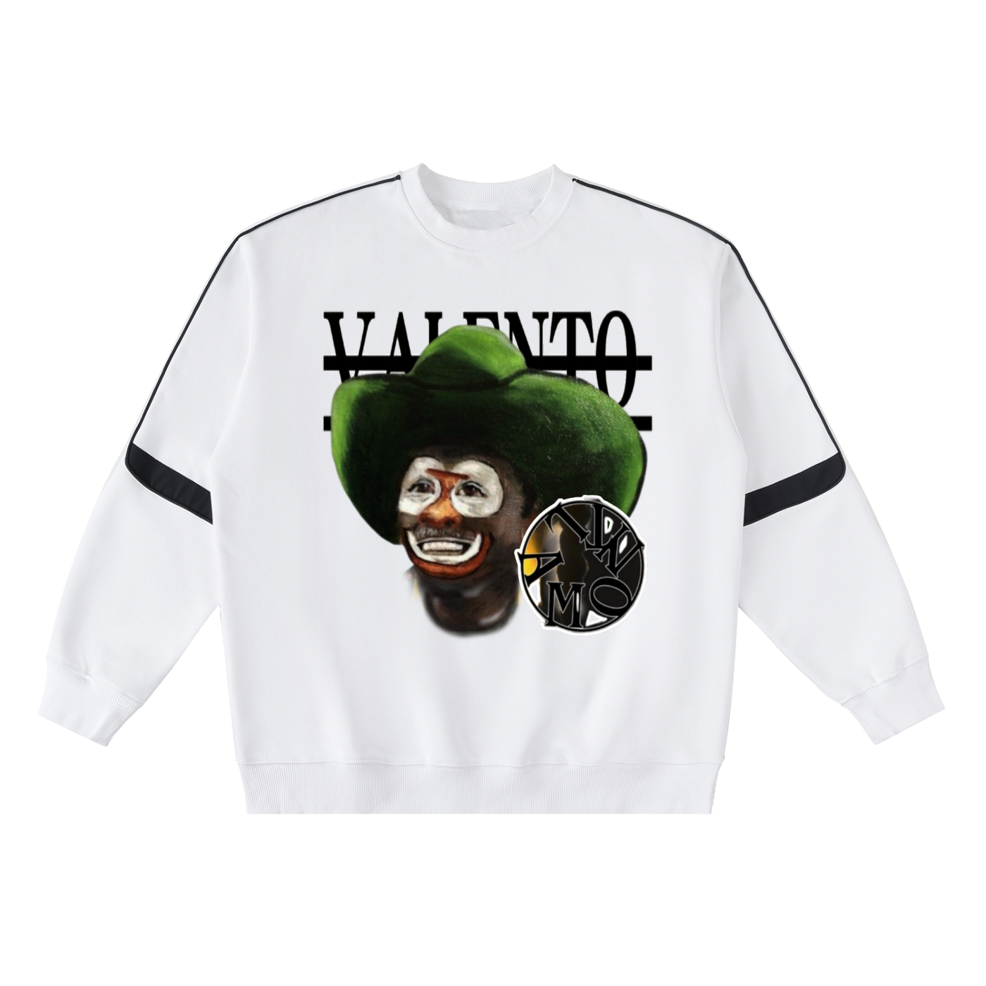 Oversized Crewneck Taped Sweatshirt