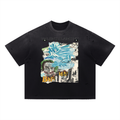 Vintage Washed Distressed Boxy Oversized T-Shirt