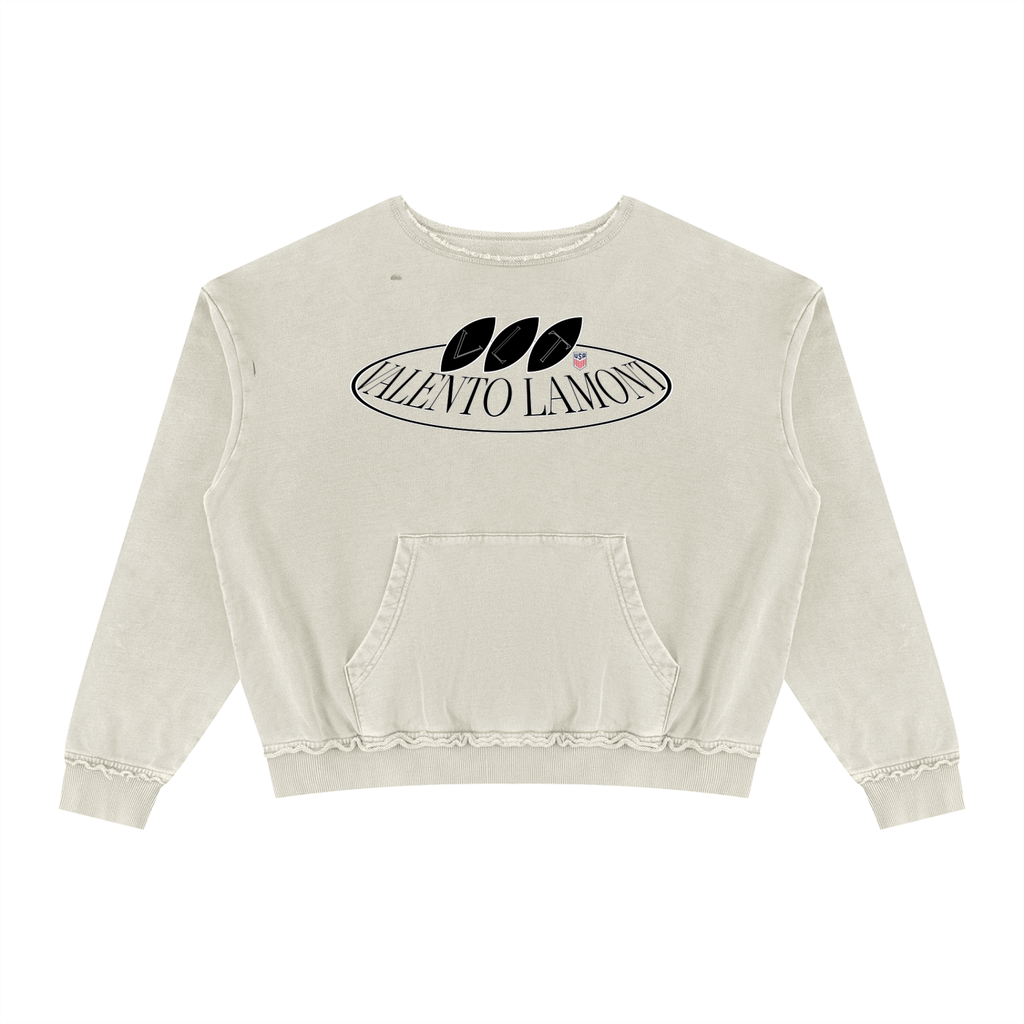 Unisex Raw Edge Crewneck Sweatshirt