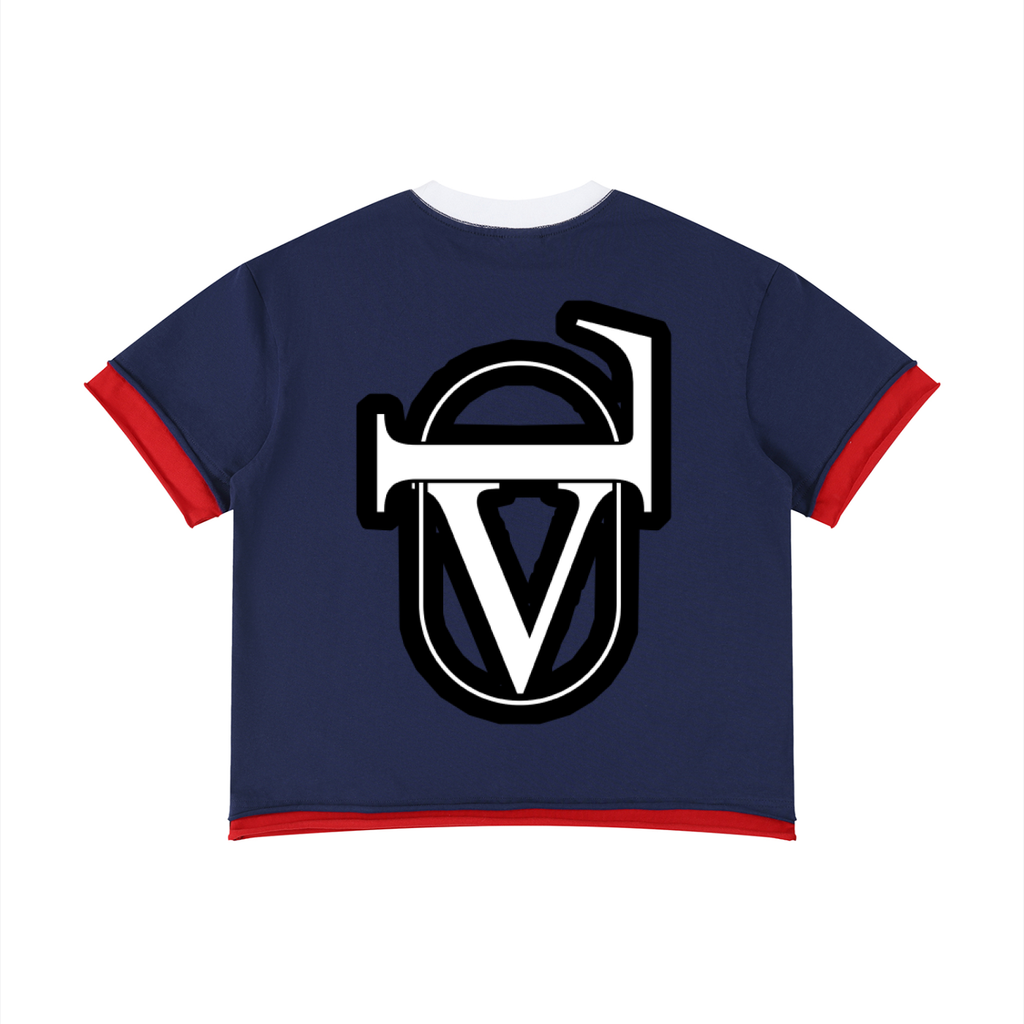Unisex Boxy Color Block T-Shirt